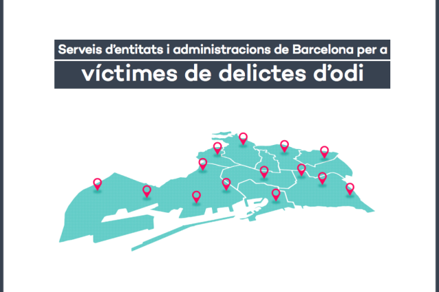 Mapa de serveis de Barcelona per a víctimes de delictes d'odi